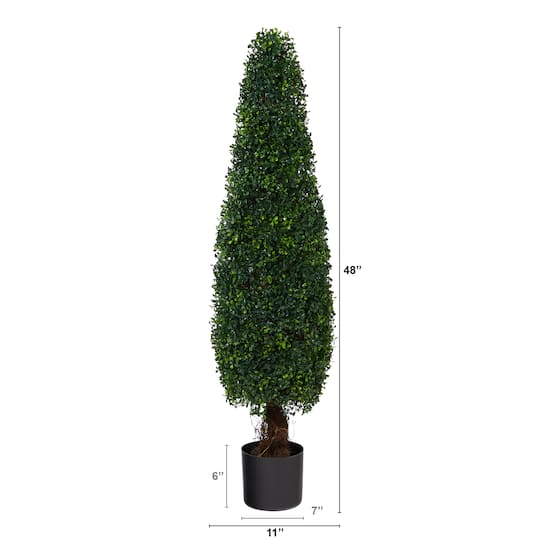 4ft. Potted Boxwood Cone Topiary Tree